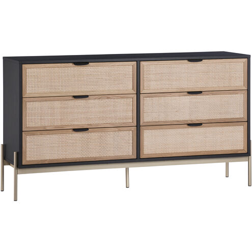 Avida Gold / Black/Natural Dresser